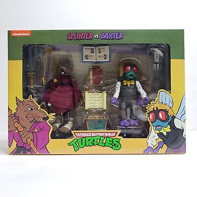 NECA TMNT Splinter vs Baxter 2-Pack Action Figures - Target Exclusive New