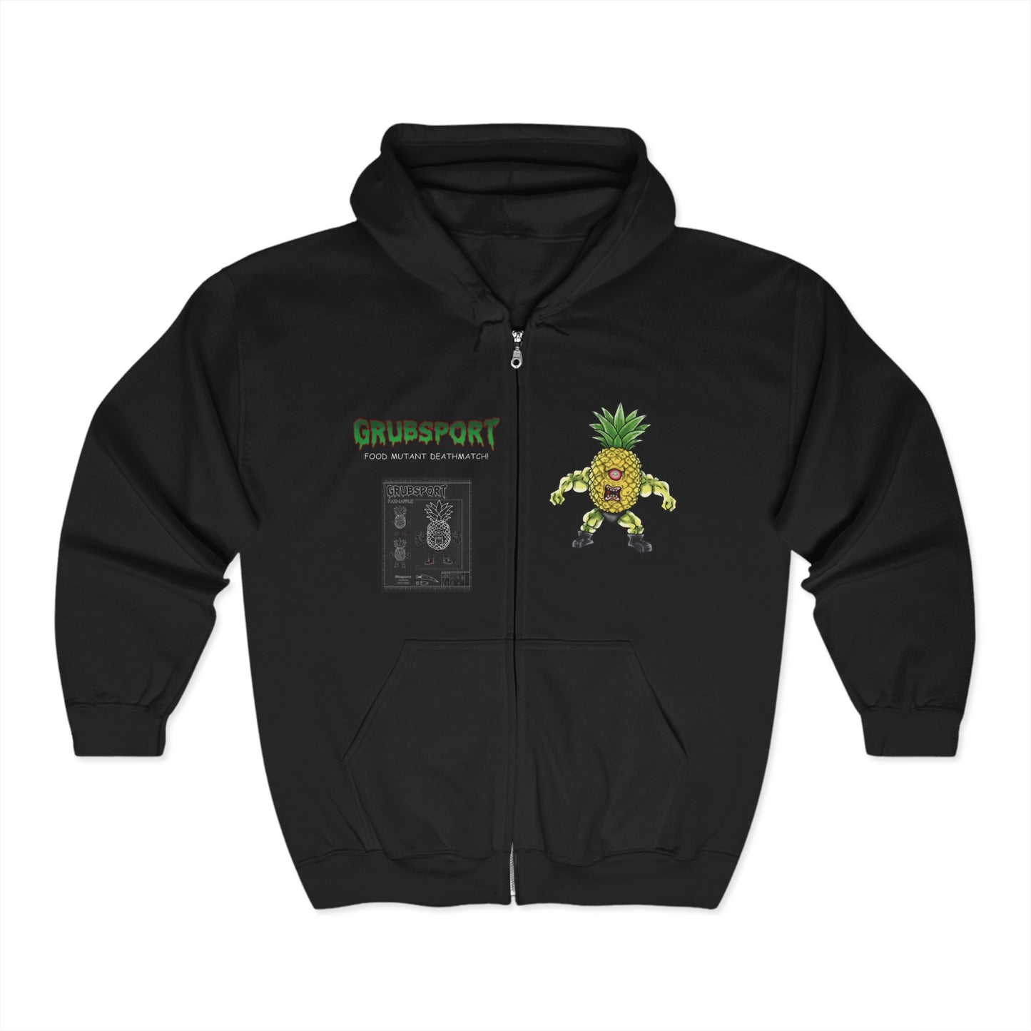 Painapple Tech Full Zip Hooded Sweatshirt