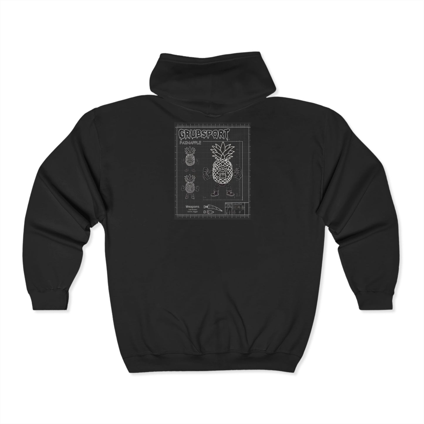 Painapple Tech Full Zip Hooded Sweatshirt