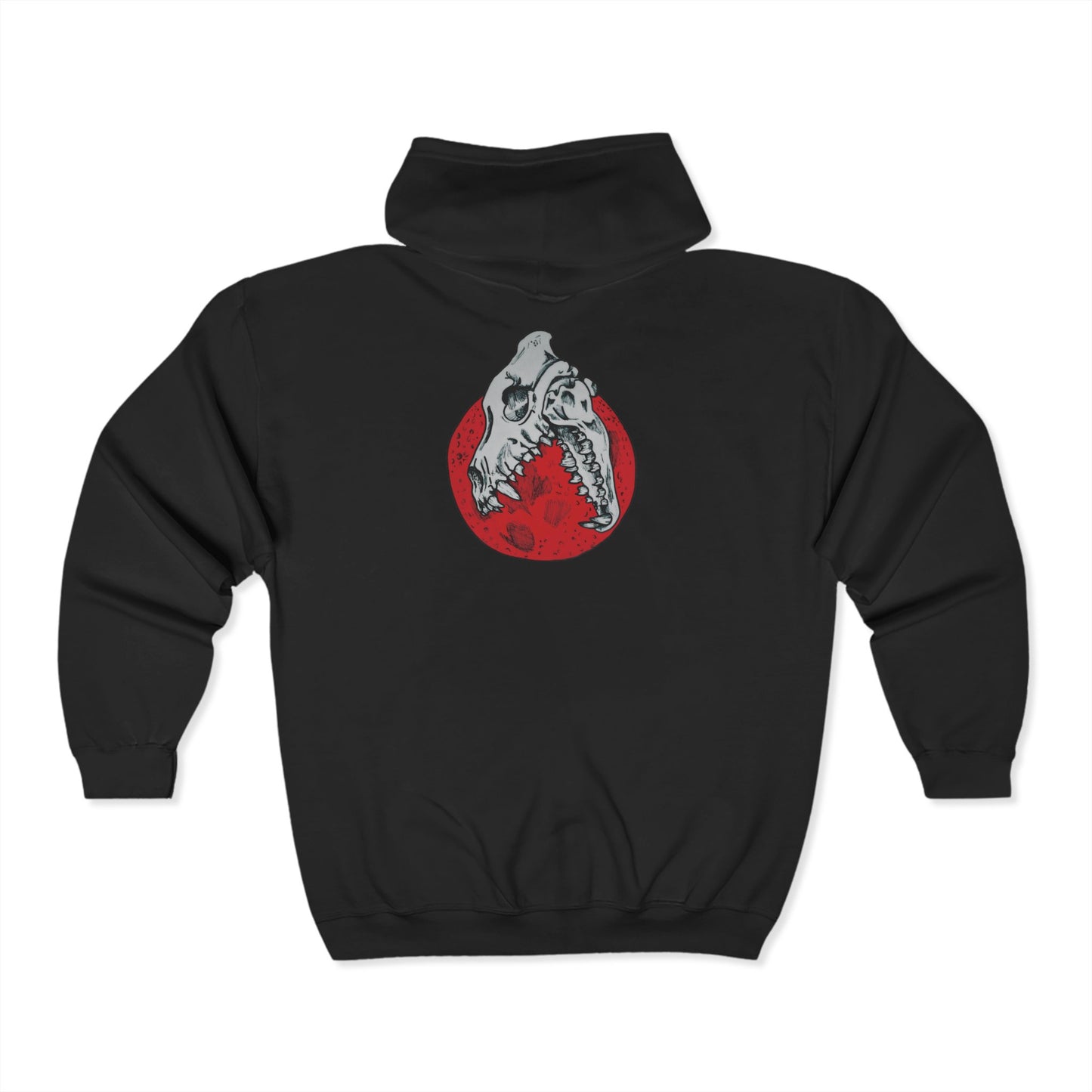 Alpha Blood Moon Full Zip Hooded Sweatshirt