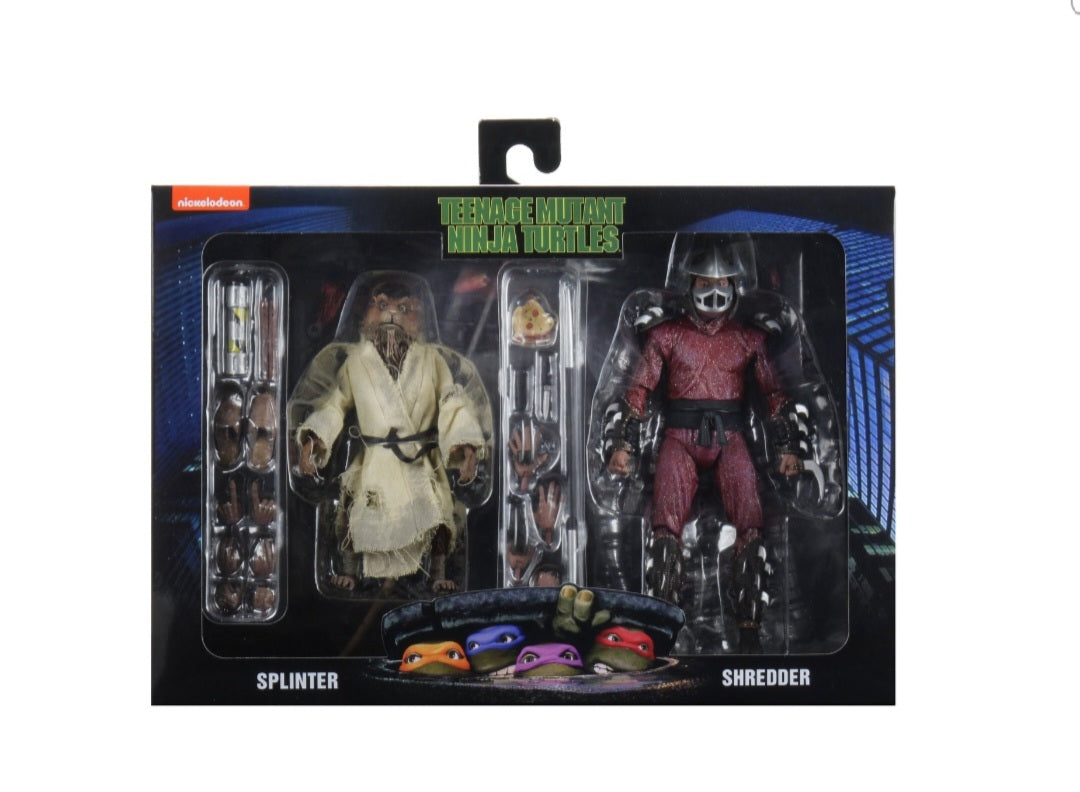 Walmart exclusive NECA TMNT Movie Splinter and Shredder 2-pack
