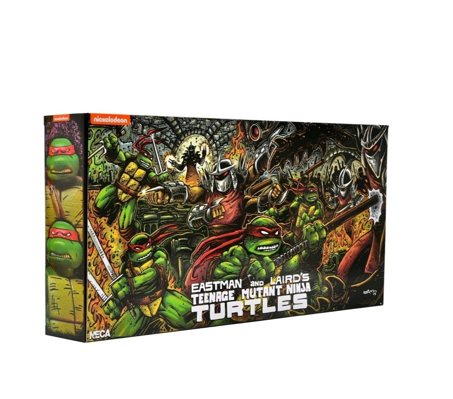 Neca Eastman and Laird's Mirage Teenage Mutant Ninja Turtles 4 Pack 2023 (Damaged box)