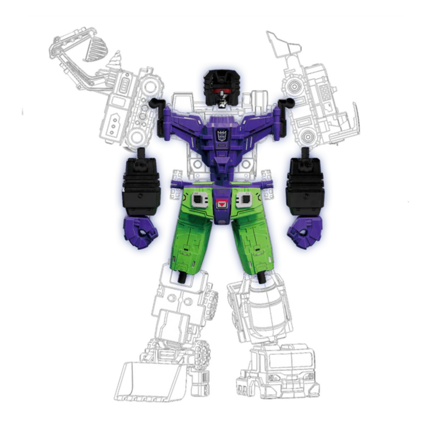 Blokees Transformers Defender Version Devastator Combining Assembly Kit (Kit Only)