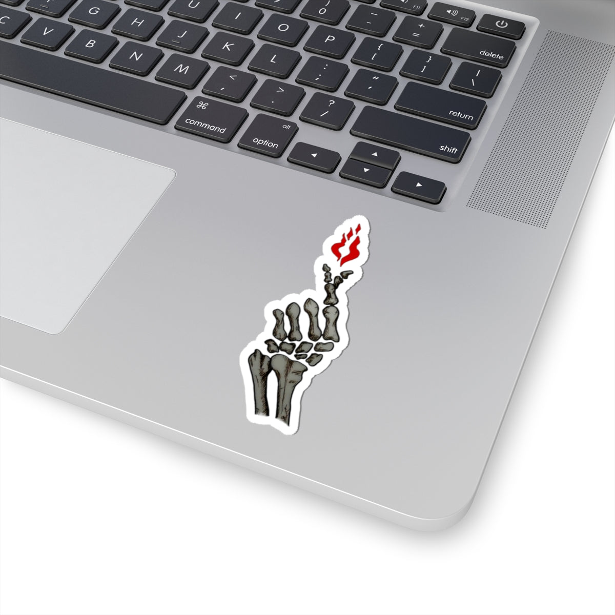 Skeleton Hand Love Sign Kiss-Cut Stickers