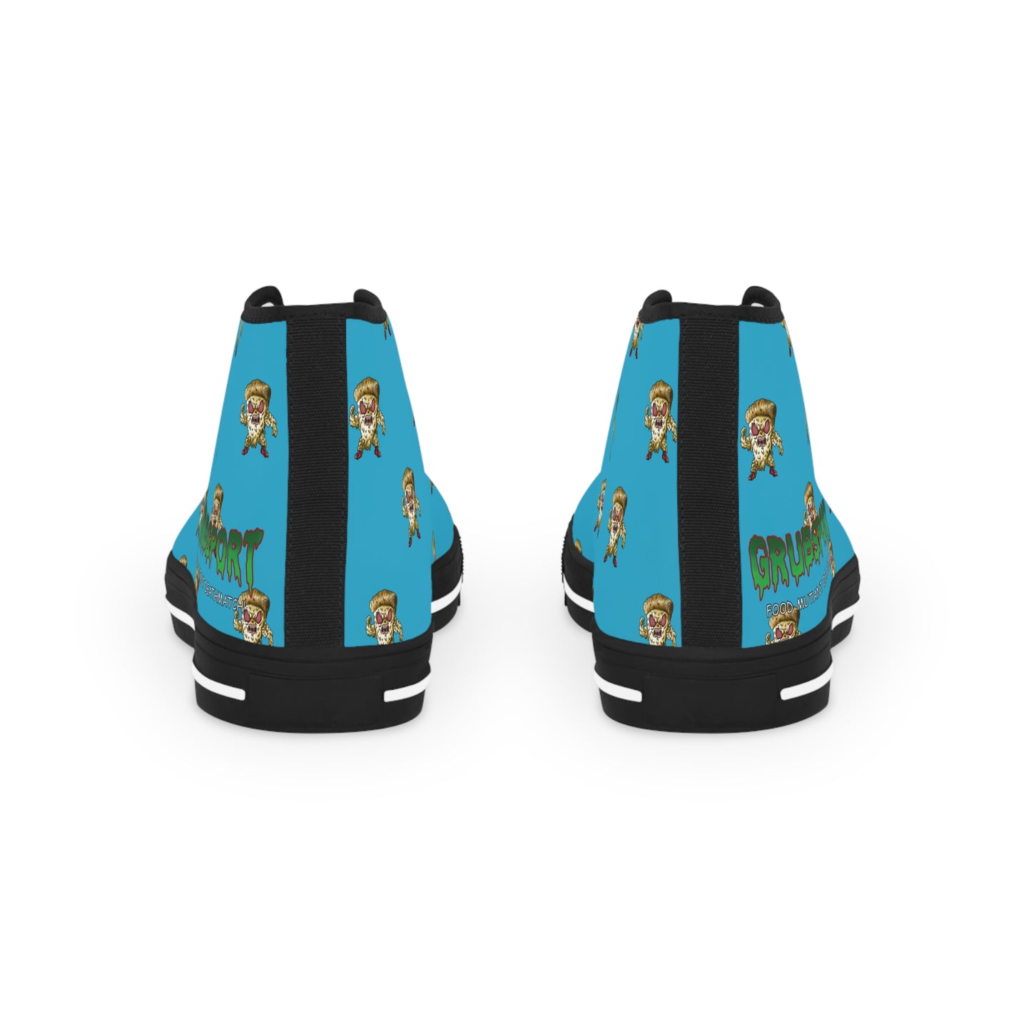 Deatharoni Blue Men's High Top Sneakers