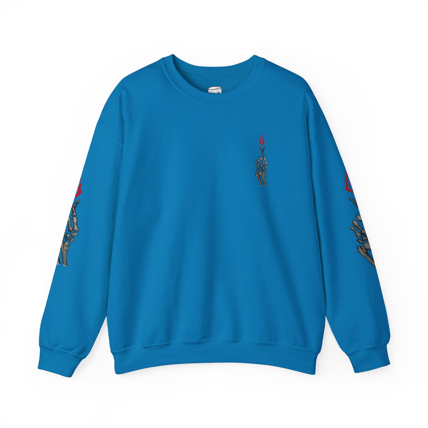 Skeleton Hand Love Sign Crewneck Sweatshirt