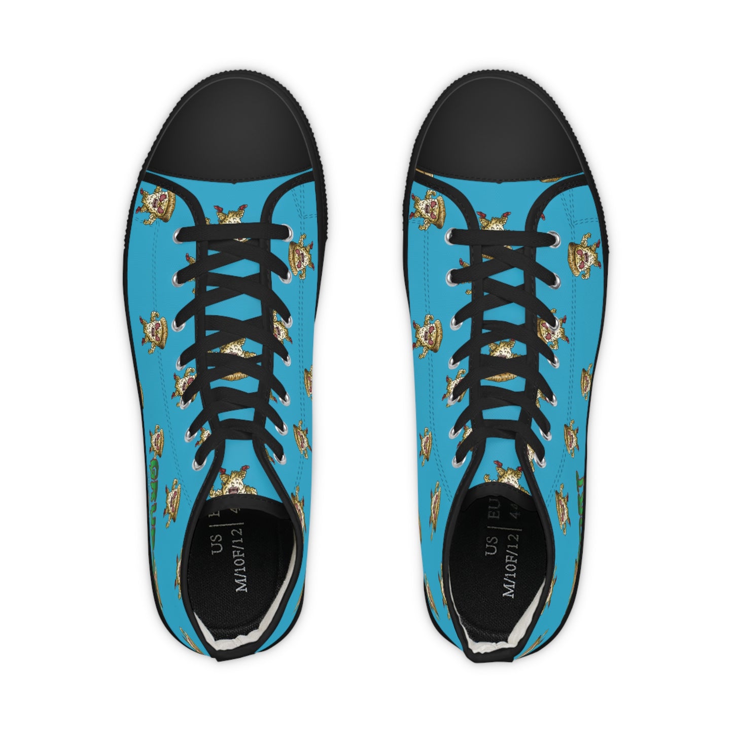 Deatharoni Blue Men's High Top Sneakers
