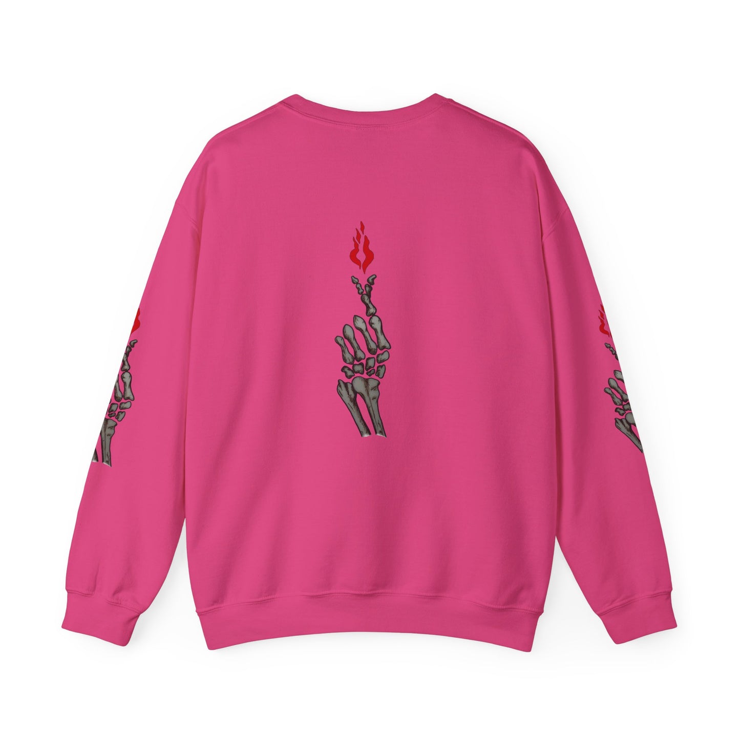 Skeleton Hand Love Sign Crewneck Sweatshirt