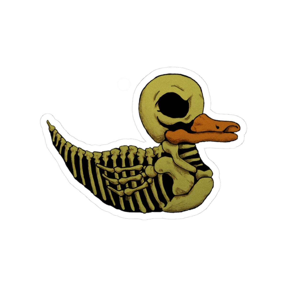 Skele-Rubber-Ducky Kiss-Cut Stickers
