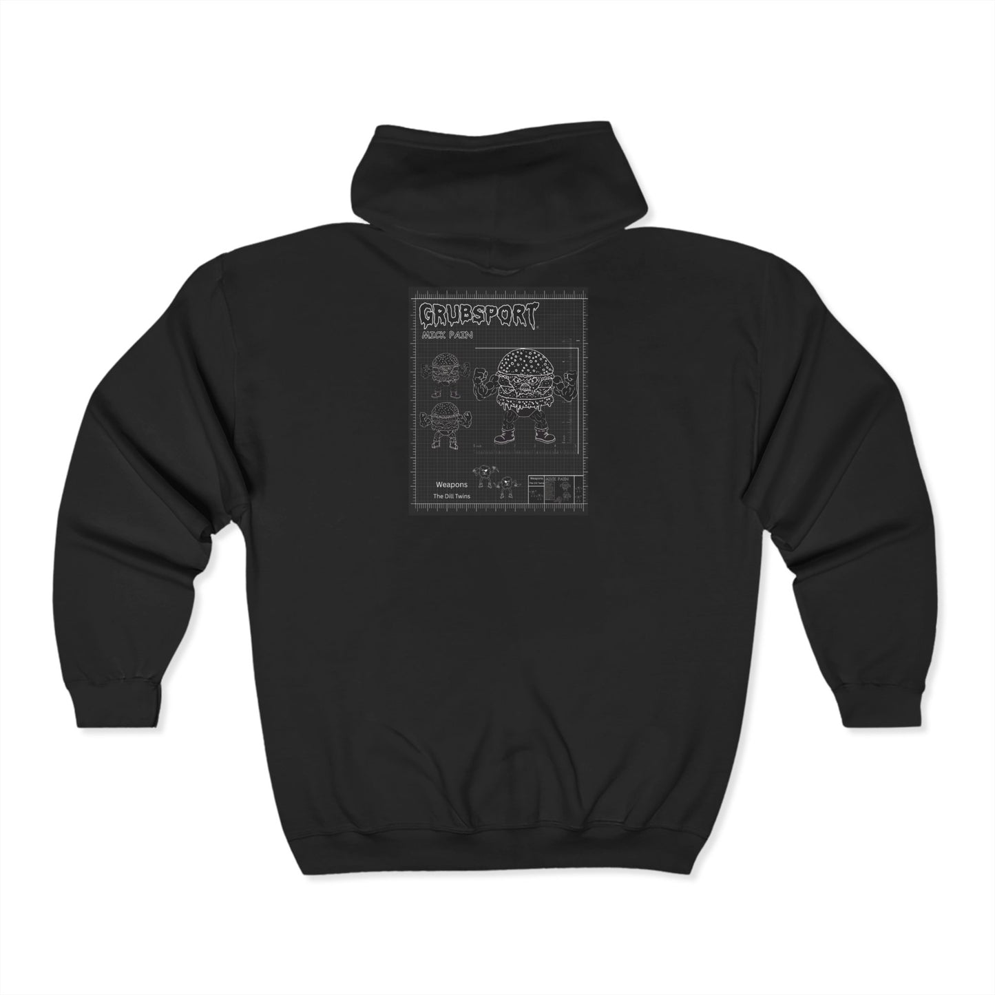 Mick Pain Tech Full Zip Hooded Sweatshirt