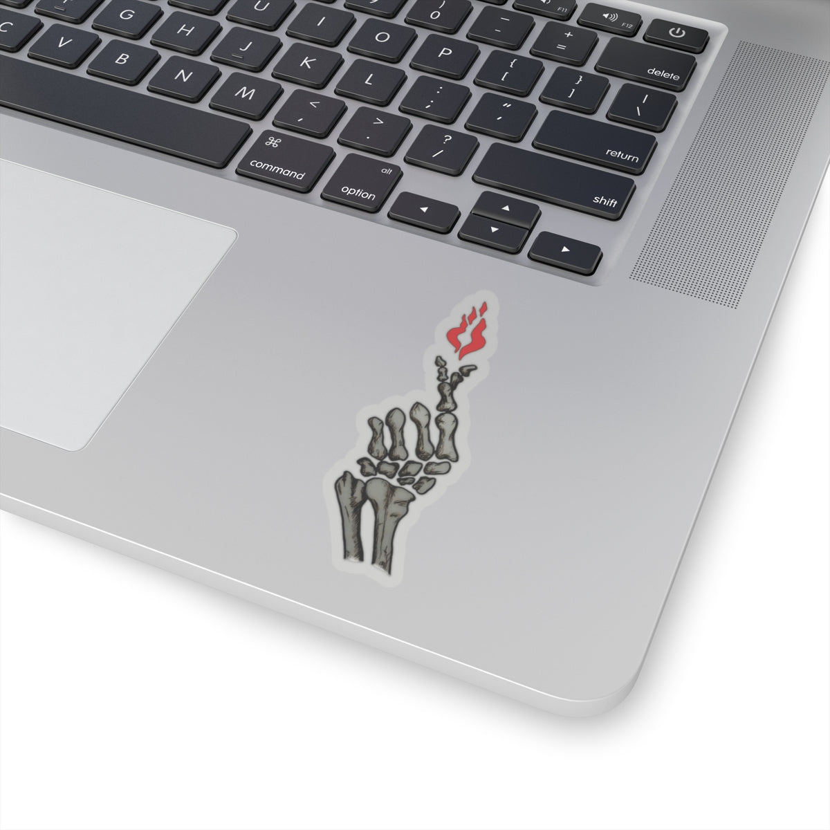 Skeleton Hand Love Sign Kiss-Cut Stickers