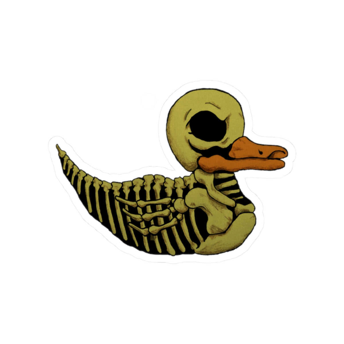 Skele-Rubber-Ducky Kiss-Cut Stickers