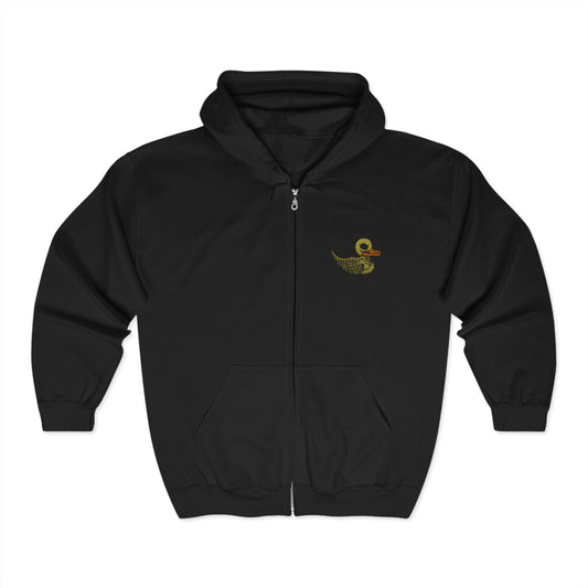 Skele-Rubber-Duck Full Zip Hooded Sweatshirt