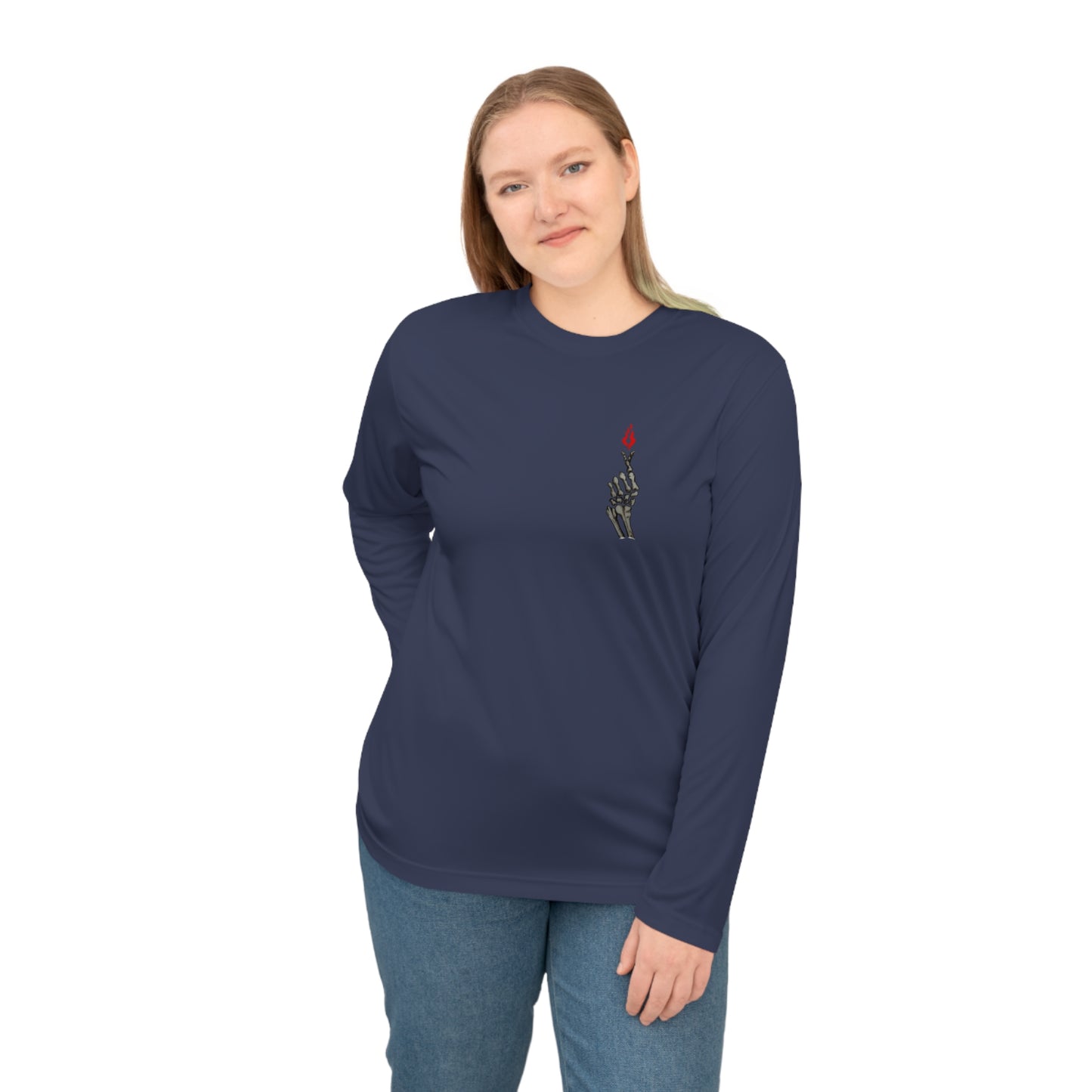 Skeleton Hand Love Sign Long Sleeve Shirt