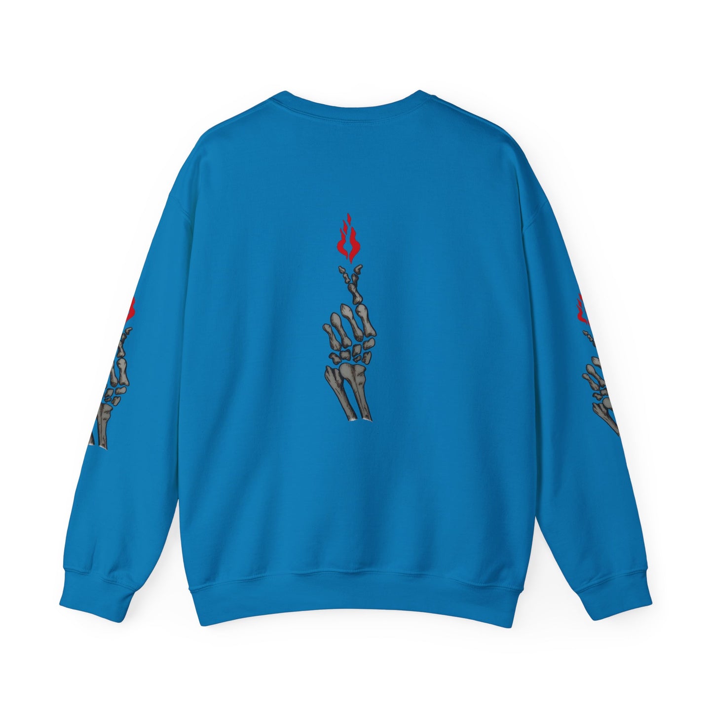 Skeleton Hand Love Sign Crewneck Sweatshirt