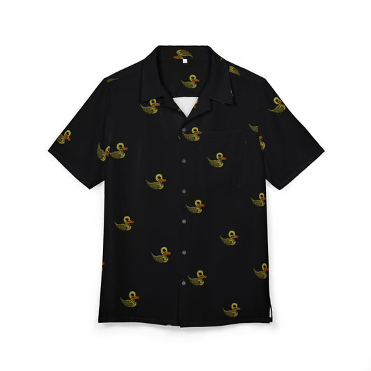 Skele-Rubber-Ducky  Button-Down Shirt (Black)