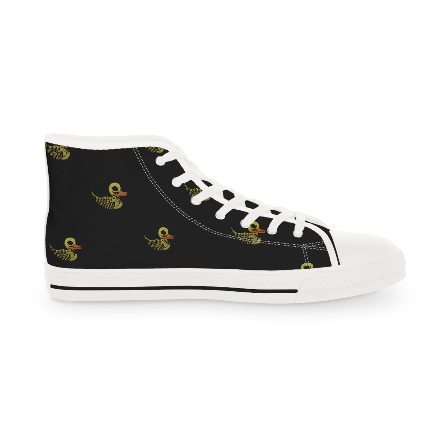 Skele-Rubber-Ducky Men's High Top Sneakers