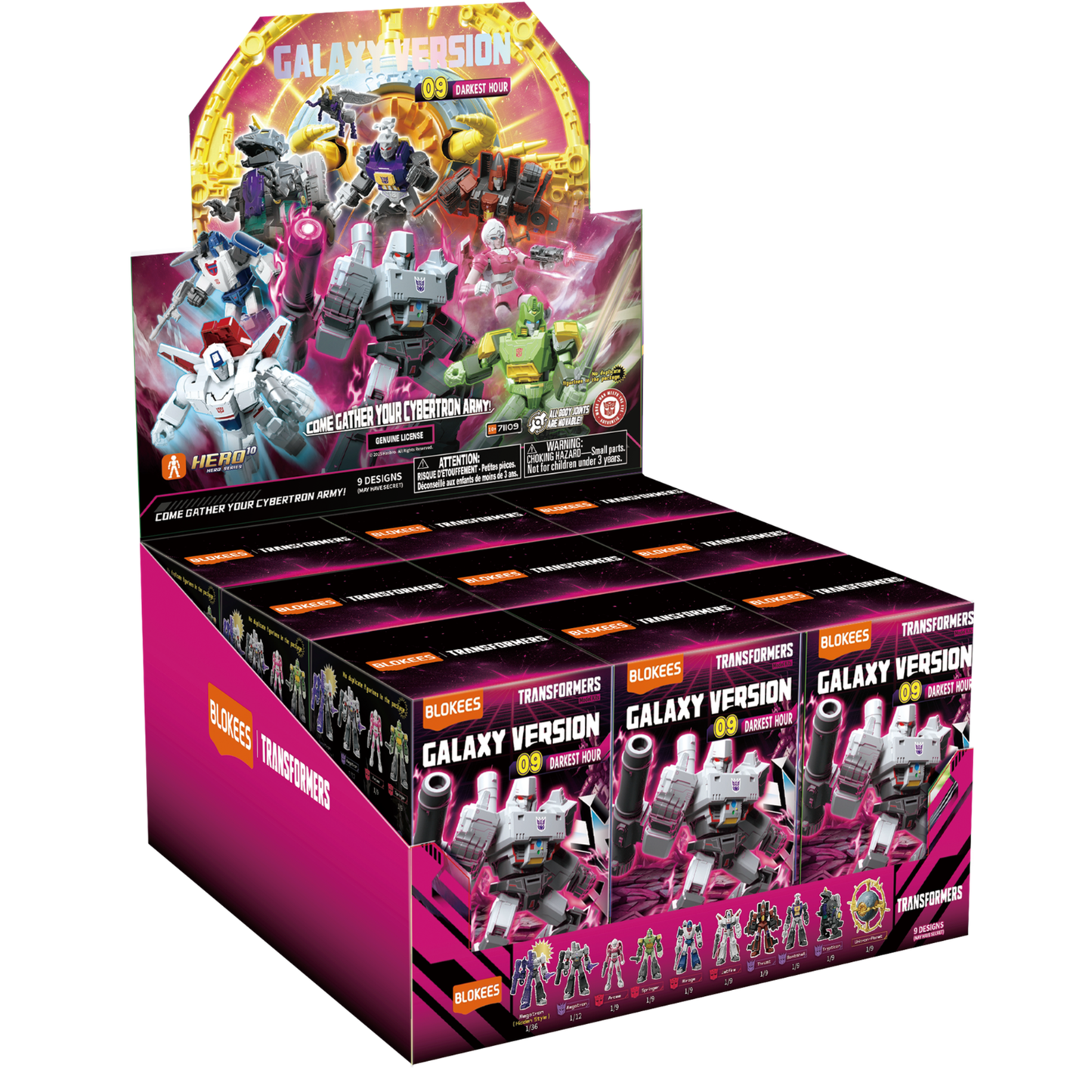 Blokees Transformers Galaxy Version 09: Darkest Hour (Box of 9 Individually Boxed)