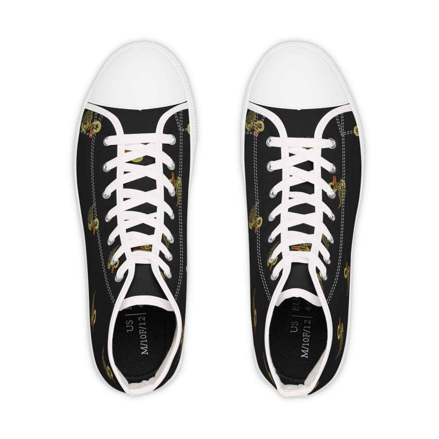Skele-Rubber-Ducky Men's High Top Sneakers