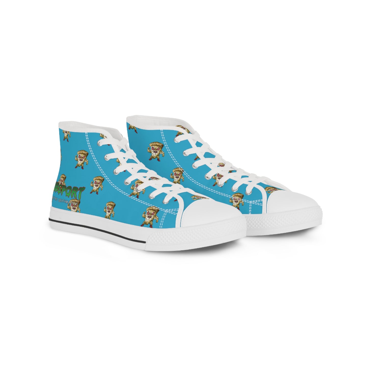 Deatharoni Blue Men's High Top Sneakers