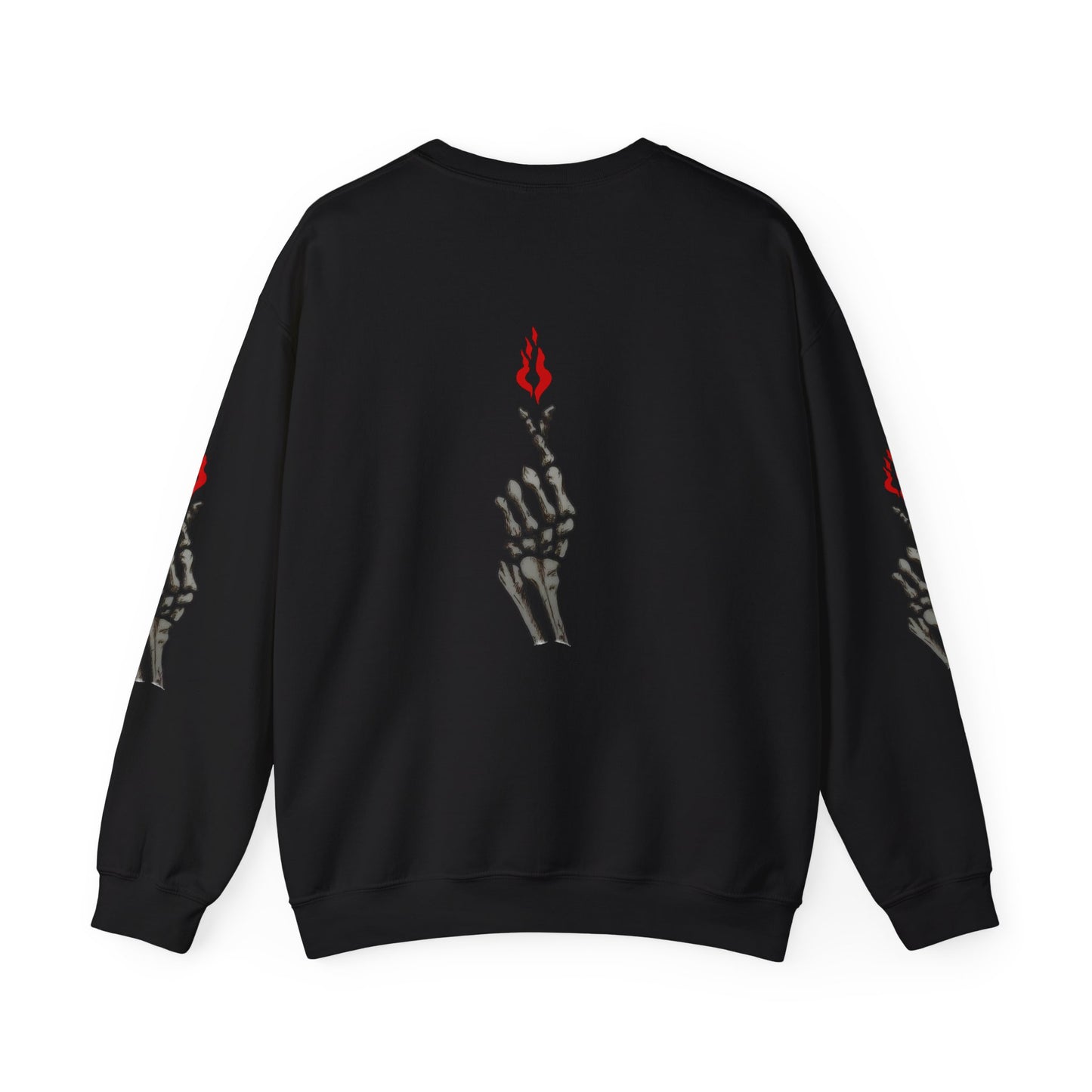 Skeleton Hand Love Sign Crewneck Sweatshirt