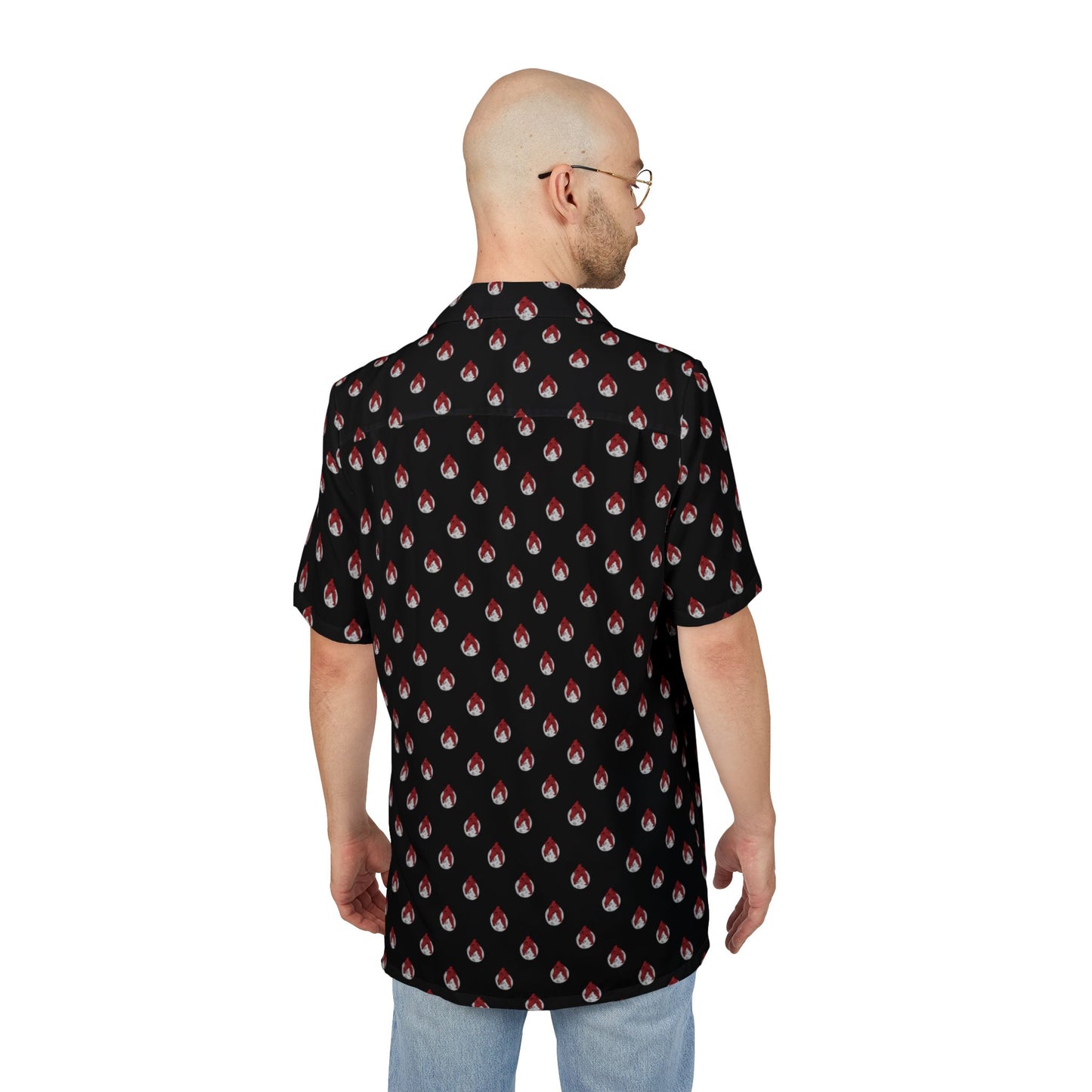 Alpha Red Wolf Button-Down Shirt