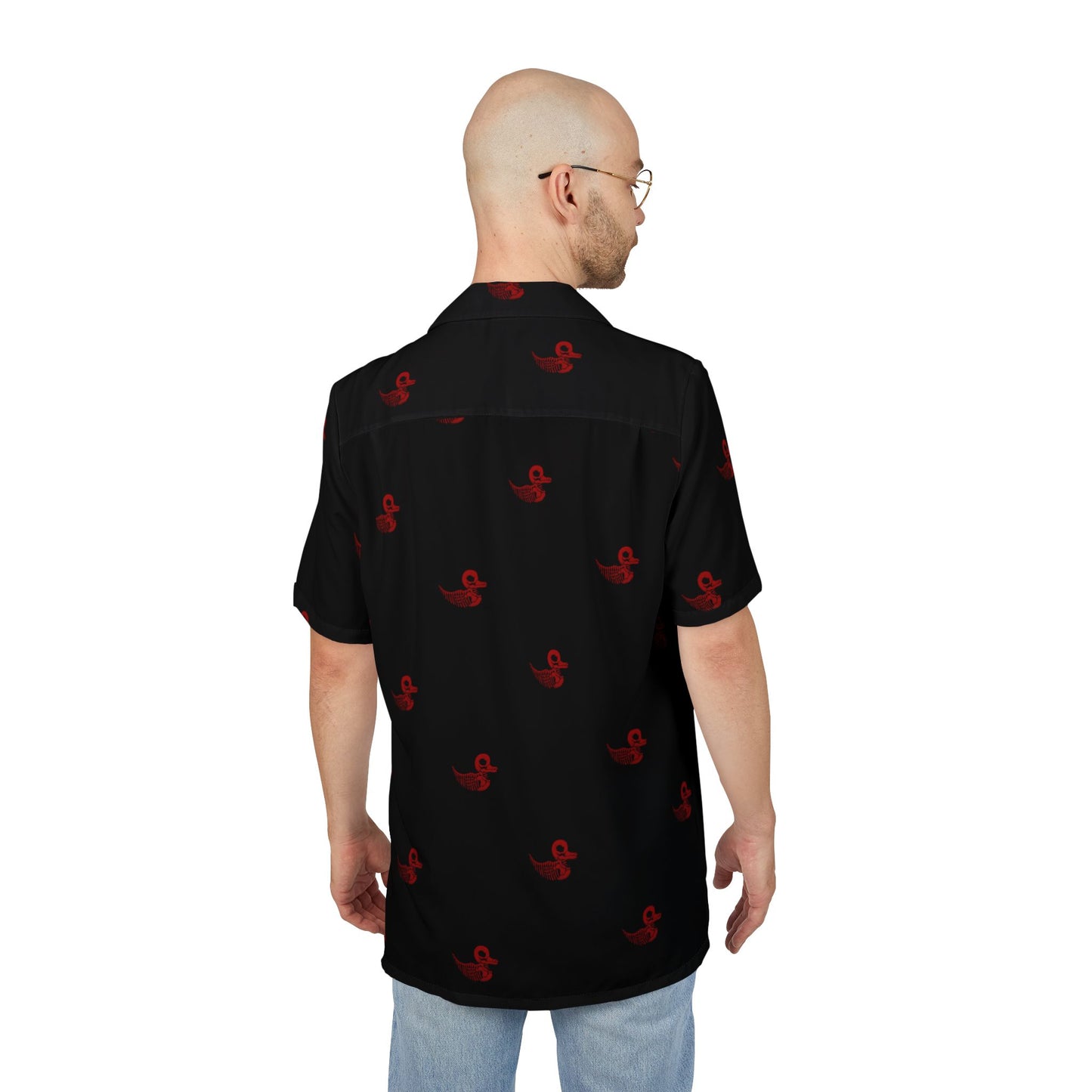 Skeleduck III Button-Down Shirt (Black)