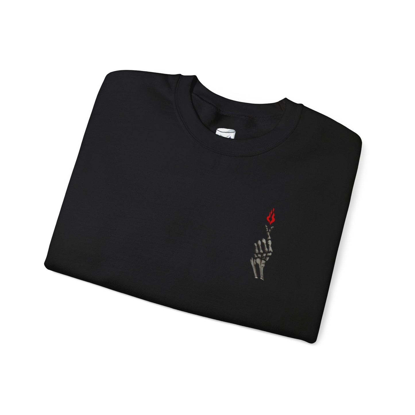 Skeleton Hand Love Sign Crewneck Sweatshirt