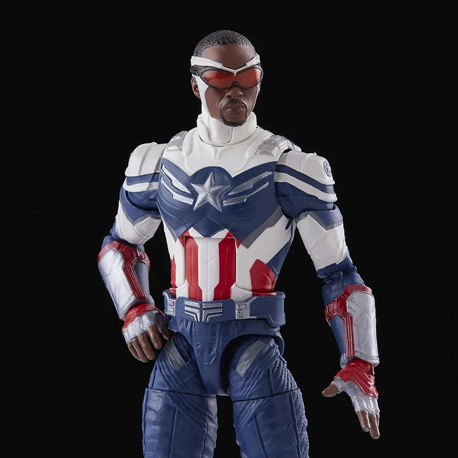 Avengers Marvel Legends 6-Inch Captain America Sam Wilson and Steve Rogers Action Figures 2-Pack