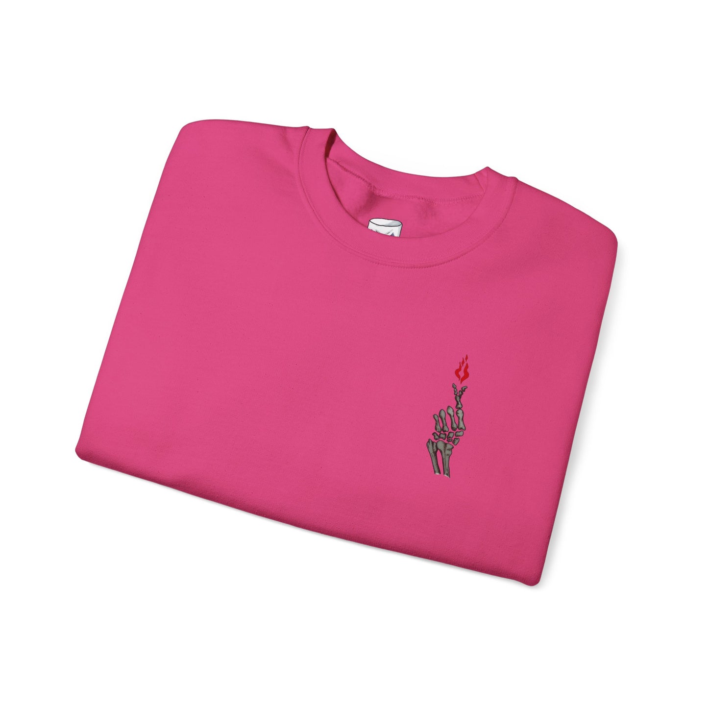 Skeleton Hand Love Sign Crewneck Sweatshirt