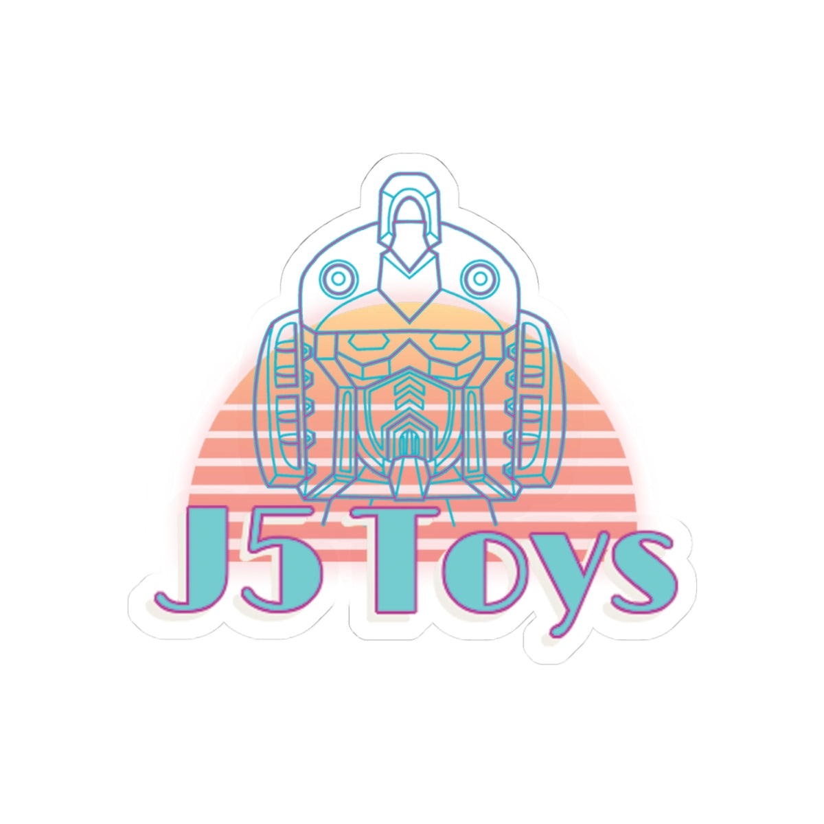 J5 Toys sun rise Kiss-Cut Stickers