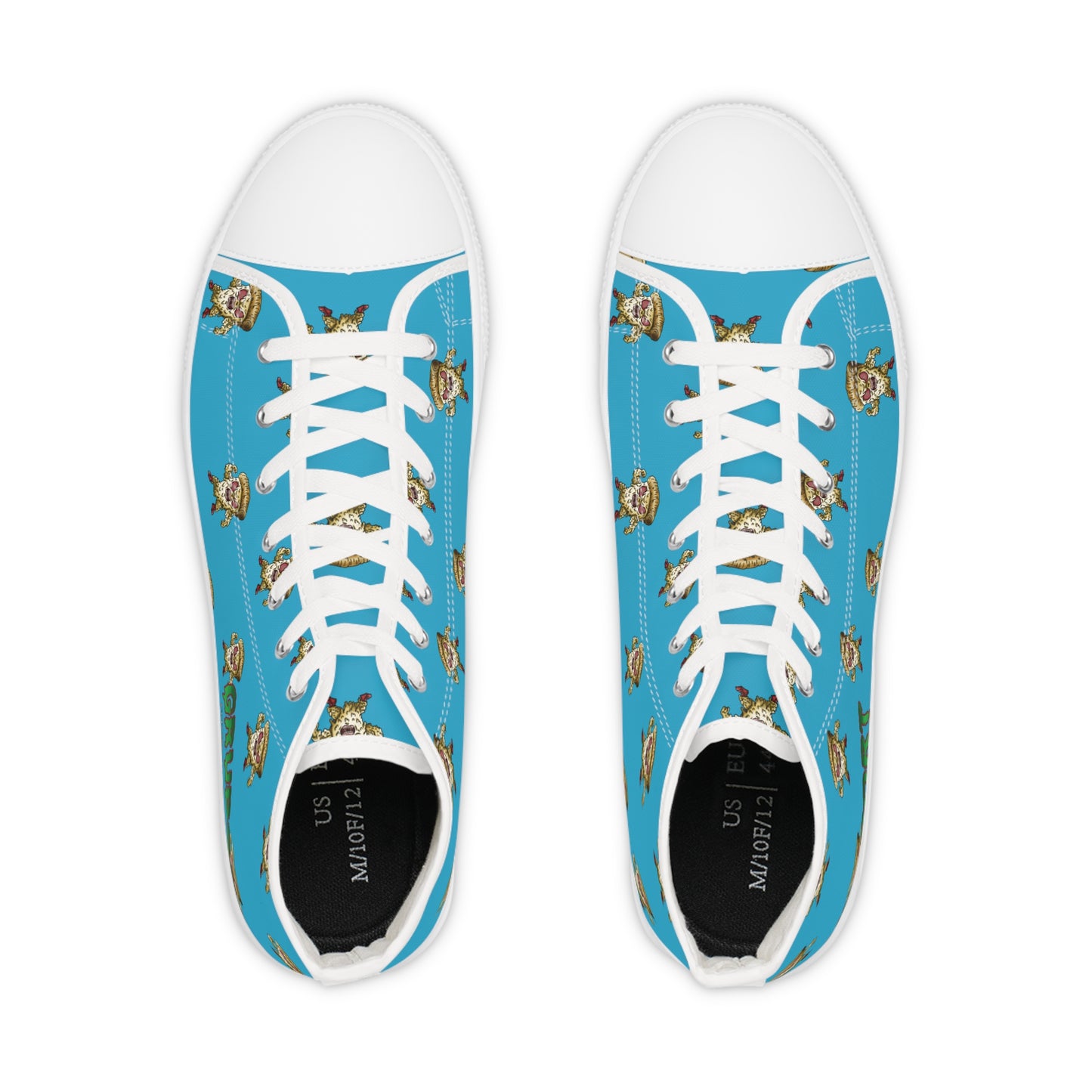 Deatharoni Blue Men's High Top Sneakers