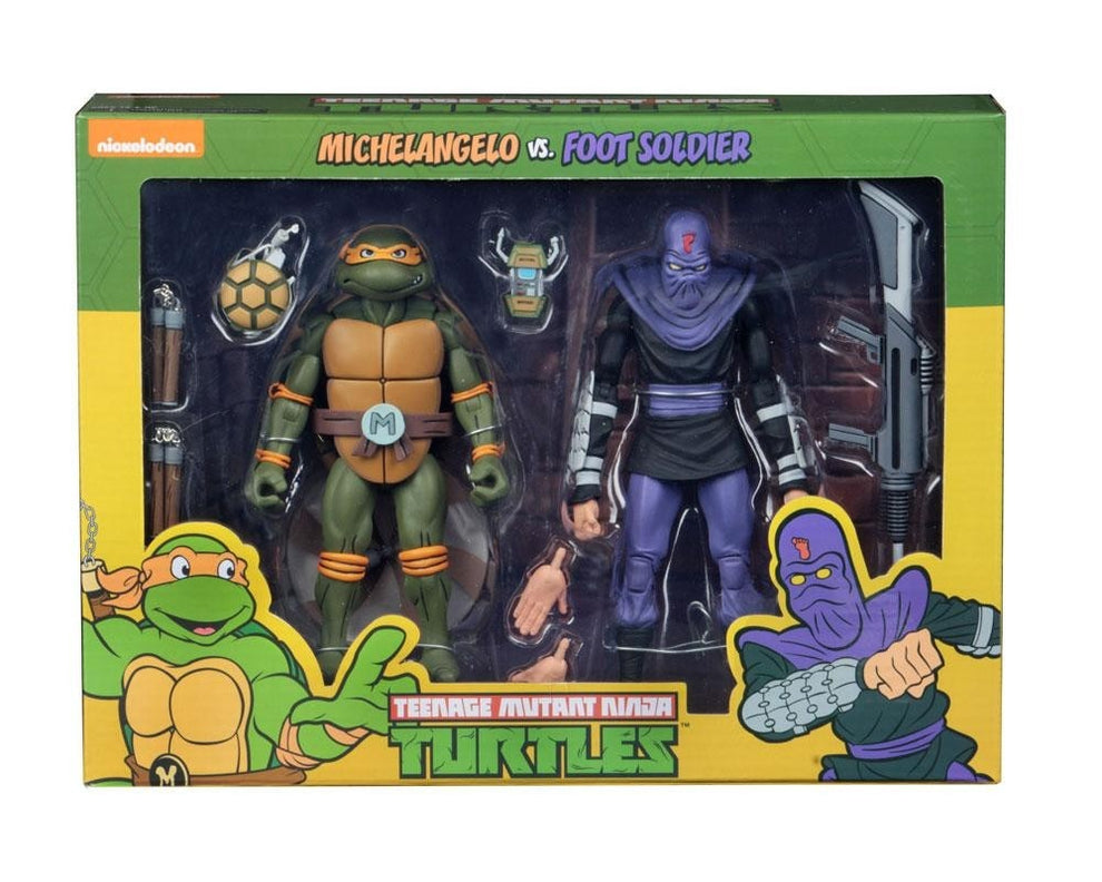Teenage Mutant Ninja Turtles Michelangelo vs. Foot Soldier NECA action figure 2-pack