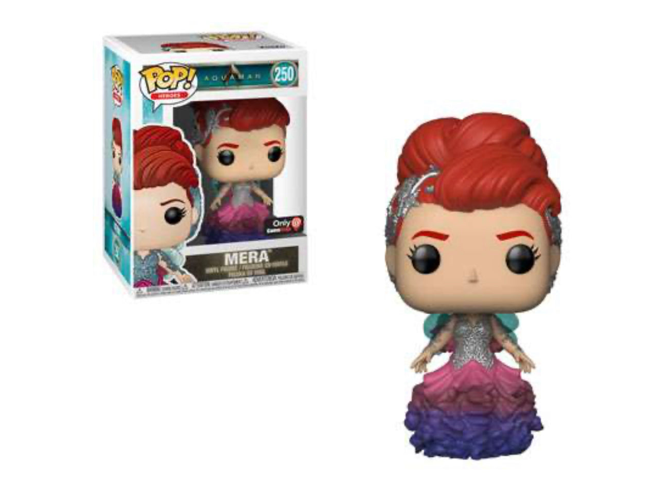 Clearance Funko POP! Heroes #250 Aquaman Mera in gown, GameStop Exclusive