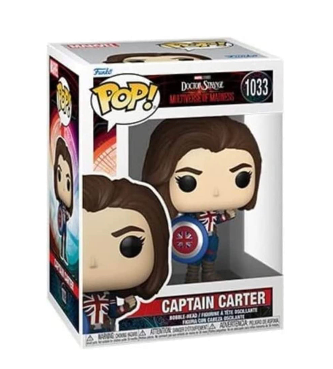 Clearance Funko POP! #1033 Marvel Doctor Strange Multiverse of Madness Captain Carter
