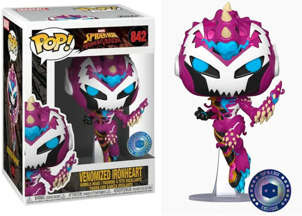 Funko POP! #842 Marvel Spider-Man Maximum Venom Venomized Ironheart Pop in A Box Exclusive