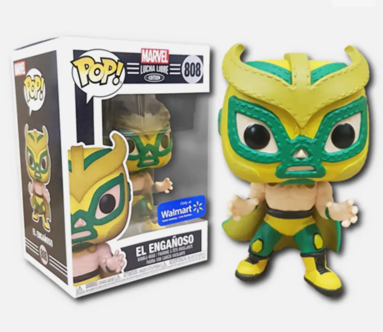 Funko POP! #808 Marvel Lucha Libre Loki El Engañoso Walmart Exclusive