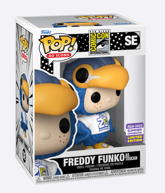 Funko POP! AD Icons Freddy Funko As Toucan 2023 San Diego Comic Con Summer Convention Limited Edition