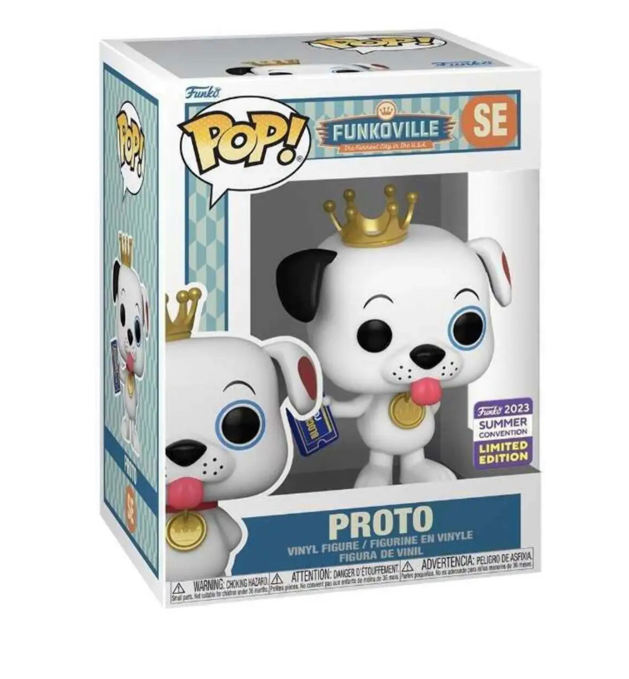 Funko POP! Funkoville Proto with Blockbuster Video Card Summer Convention Limited Edition