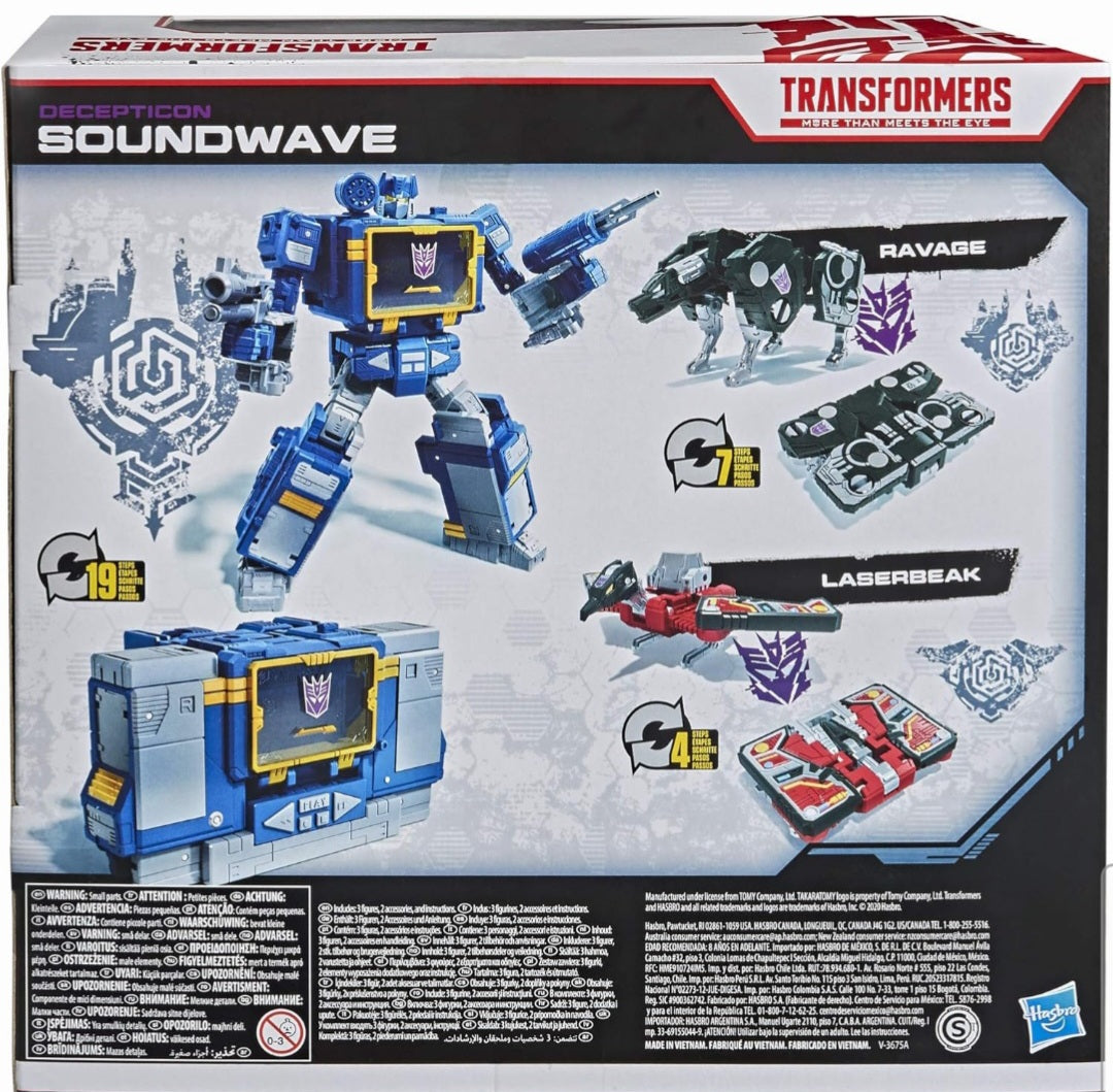 Transformers War for Cybertron Trilogy Netflix Edition Voyager Class Soundwave