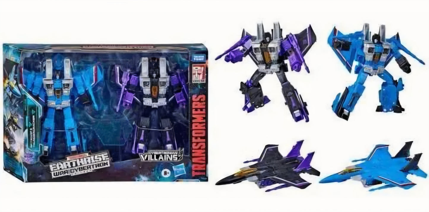 Transformers Generations War for Cybertron: Earthrise Voyager Skywarp and Thundercracker action figure 2-pack