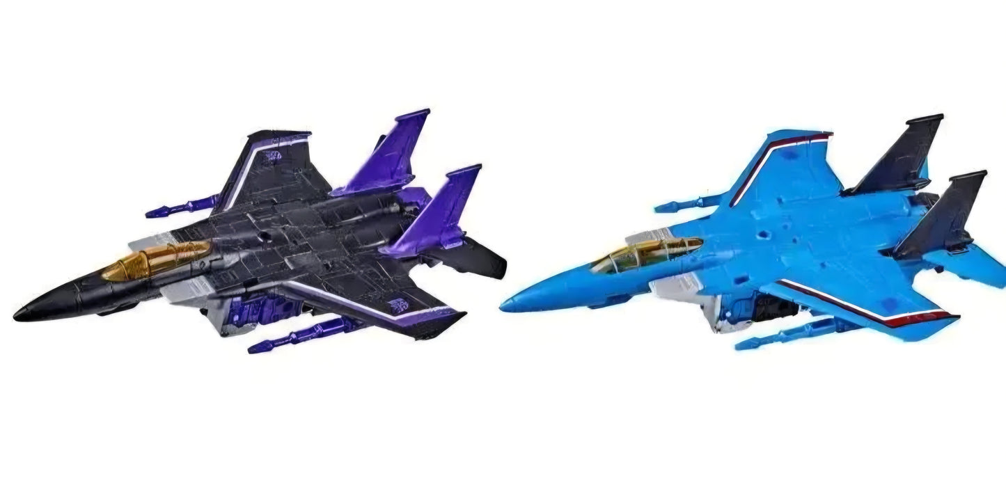 Transformers Generations War for Cybertron: Earthrise Voyager Skywarp and Thundercracker action figure 2-pack
