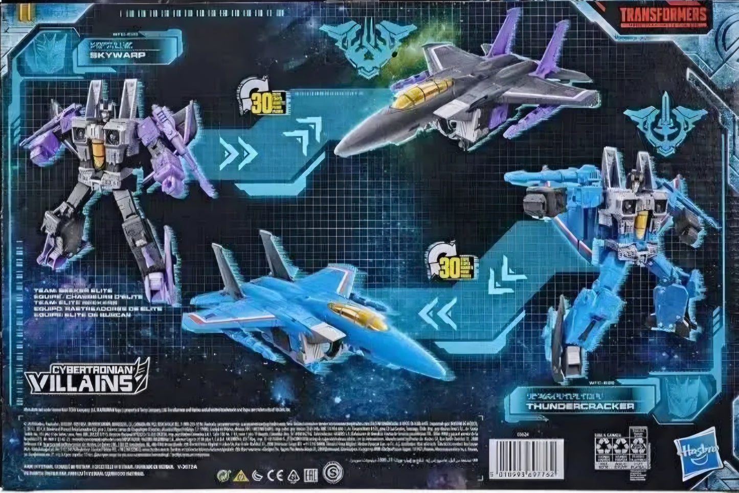 Transformers Generations War for Cybertron: Earthrise Voyager Skywarp and Thundercracker action figure 2-pack