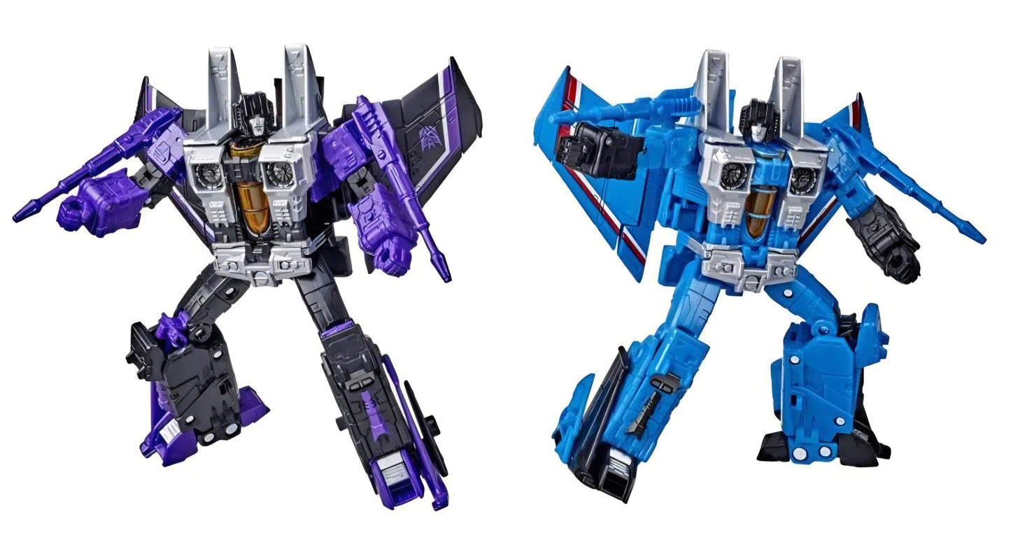 Transformers Generations War for Cybertron: Earthrise Voyager Skywarp and Thundercracker action figure 2-pack