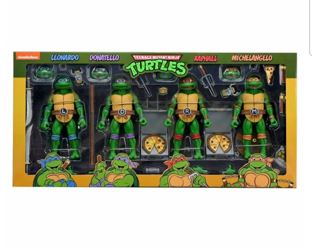 2022 TMNT NECA Teenage Mutant Ninja Turtles 4-pack Figure
