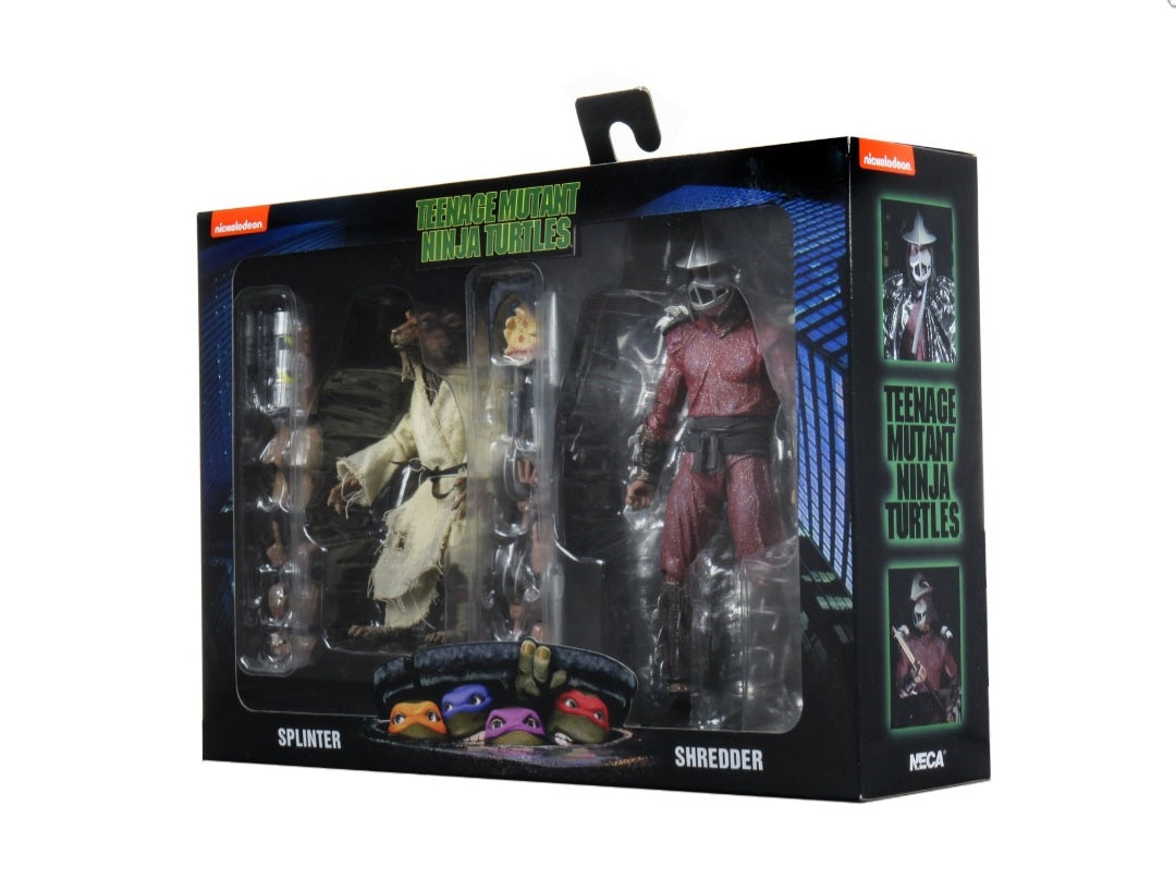 Walmart exclusive NECA TMNT Movie Splinter and Shredder 2-pack
