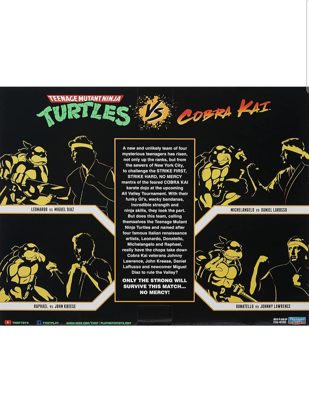 Teenage Mutant Ninja Turtles Michelangelo Vs Cobra Kai Daniel Larusso