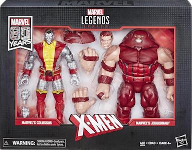 Hasbro Marvel Legends 80th Anniversary Colossus and Juggernaut Figure 2-Pack.