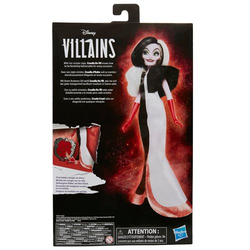 Disney Villains Cruella De Vil Fashion Doll