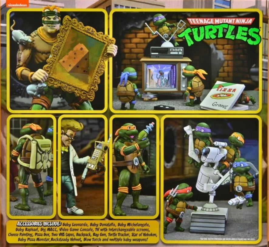 NECA TMNT Cartoon Accessory Set